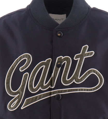 GANT Jacket - Script Logo Varsity - Evening Blue