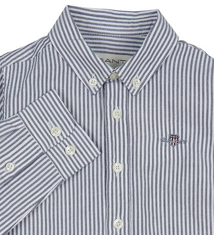 GANT Shirt - Oxford - Persian Blue/White Striped