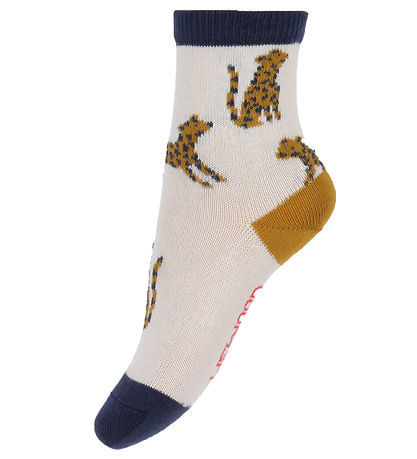 Liewood Chaussettes - Silas - 3 Pack - Leopard/Sandy