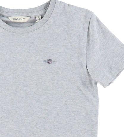 GANT T-shirt - Shield - Light Grey Melange