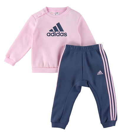 adidas Performance Sweat Set - I Bos Logs Jog - Pink/Blue