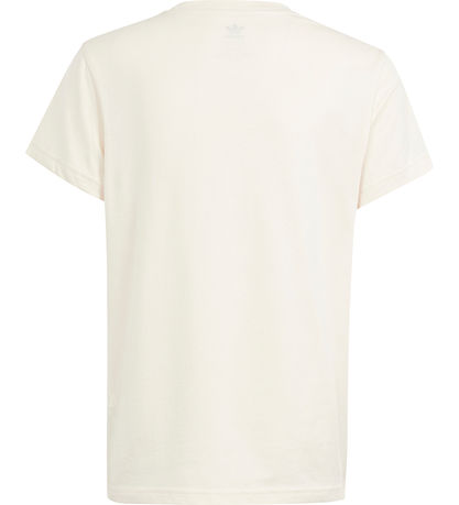 adidas Originals Stuttermabolur - Trefoil Tee - Fílabeinshvítt
