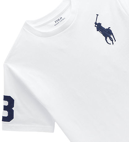 Polo Ralph Lauren T-shirt - White w. Navy
