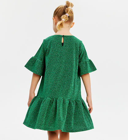 The New Kjóll - TnJidalou - Björt Green Glitter