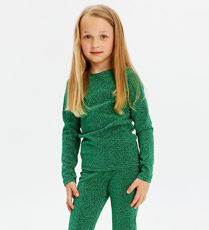 The New Blússa - TnJidalou - Björt Green Glitter