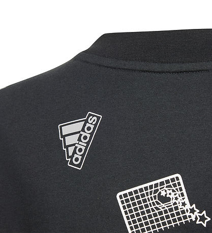 adidas Performance T-paita - J Bluv T - Musta/Valkoinen