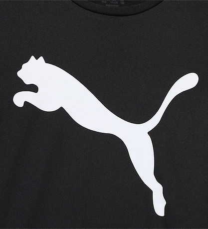 Puma Stuttermabolur - Active Tee - Svart M. Prentað