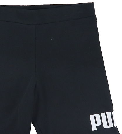 Puma Bicycle Shorts - ESS+ Logo - Black w. Print