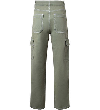 Hound Jeans - Andstæða Gallaefni - Breið - Army Green