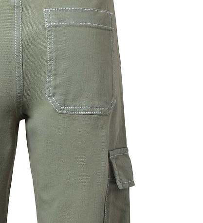Hound Jeans - Andstæða Gallaefni - Breið - Army Green