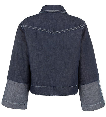 Emporio Armani Denim Jacket - Cropped - Blue