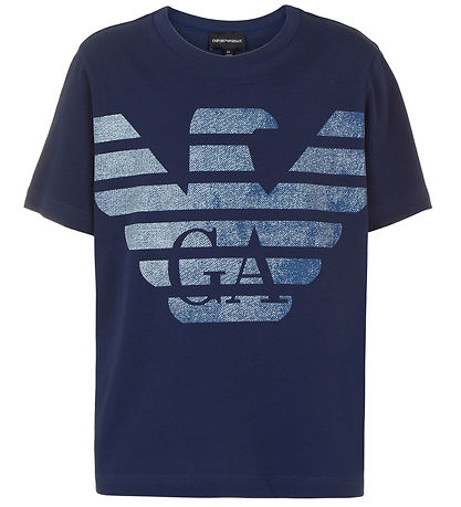 Emporio Armani T-shirts - 3-Pack - Blue/White/Navy w. Print