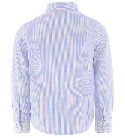 Emporio Armani Overhemd - Blauw/Wit Gestreept