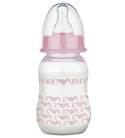 Emporio Armani Feeding Bottle - Plastic/Silicone - 130 mL - Pink