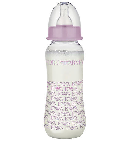 Emporio Armani Feeding Bottle - Plastic/Silicone - 240 mL - Pink