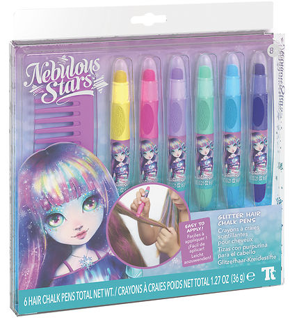 Nebulous Stars Haarkreide - 6er-Pack - Glitter