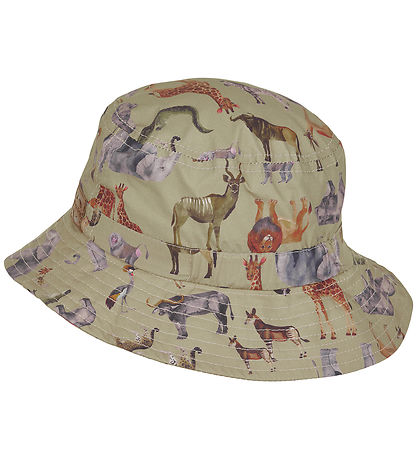 Mikk-Line Bucket Hat - Olive Gray w. Savannah