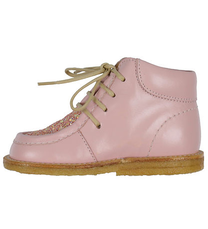 Angulus Fyrstu skórnir - Pale Rose/Rose Glitter