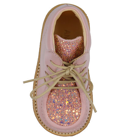 Angulus Fyrstu skórnir - Pale Rose/Rose Glitter