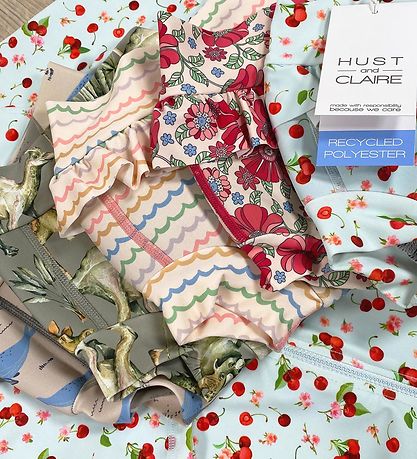 Hust and Claire Swim Diaper - Harumi - UV50+ - Wan Blue w. Pri