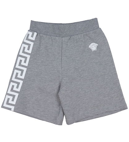 Versace Sweatshorts - Gråmelerad m. Vit