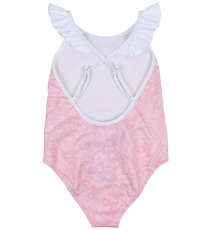 Versace Badeanzug - Rosa/Weiß m. Print