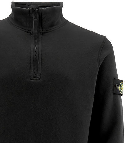 Stone Island Sweatshirt w. Zipper - Black