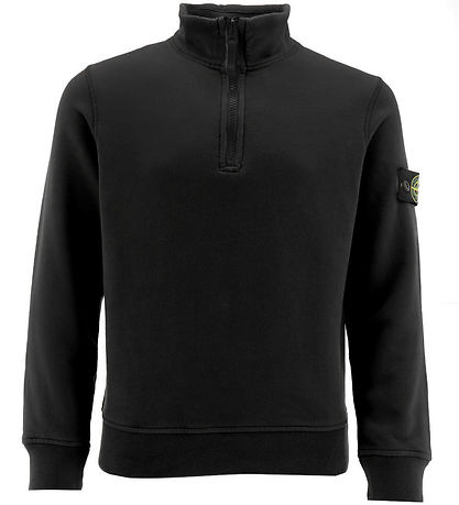 Stone Island Sweatshirt w. Zipper - Black