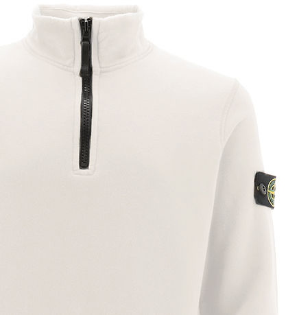 Stone Island Sweatshirt w. Zipper - White