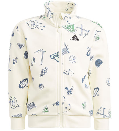Ensemble de Jogging adidas Performance - LK BLEU TS - Blanc/Vert