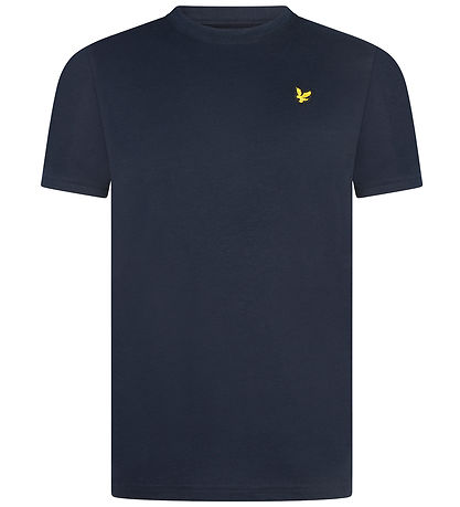 Lyle & Scott Stuttermabolur - Dökkblátt