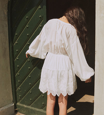 Designers Remix Kjóll - Vera Útsaumurinn Short - Cream