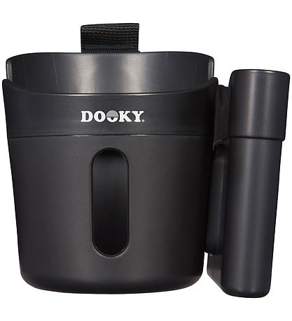 Dooky Getränkehalter/Handyhalter - 2-I-1 - Schwarz