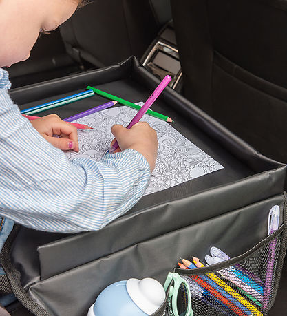 Dooky Travel table w. Storage - 36.5x39 cm - Black