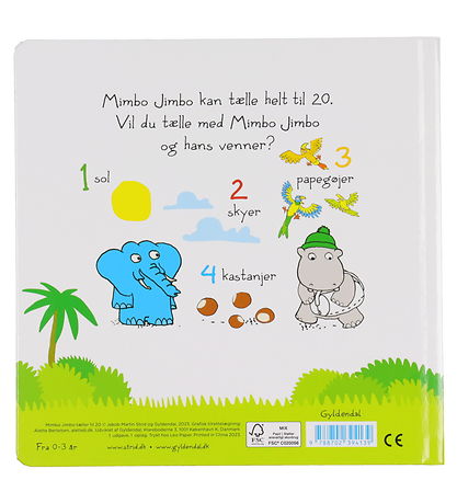 Forlaget Gyldendal Book - Mimbo Jimbo Counts To 20 - Danish