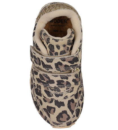 Woden leopard print trainers clearance
