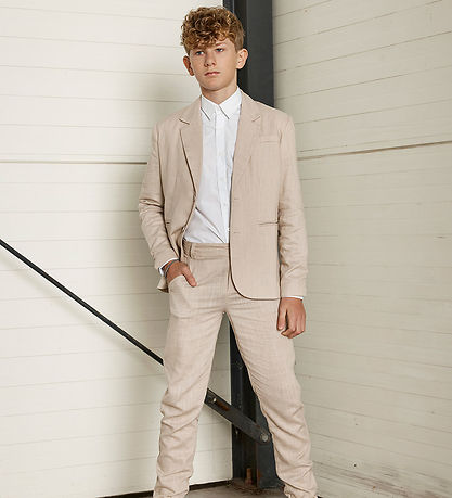 Hound Trousers - Linen - Beige