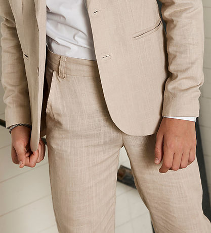 Hound Trousers - Linen - Beige