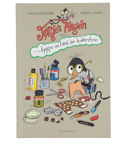 Gads Forlag Book - Jørgen Penguin Builds a Dog Called Arne