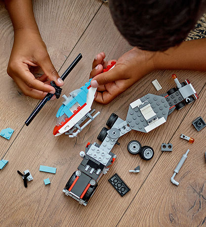 LEGO® Creator - Tieflader mit Hubschrauber 31146 - 3-I-1 - 270 T
