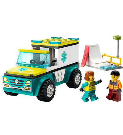 LEGO City - Emergency Ambulance and Snowboarder - 60403 - 79 Pa