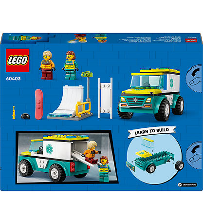 LEGO City - Emergency Ambulance and Snowboarder - 60403 - 79 Pa