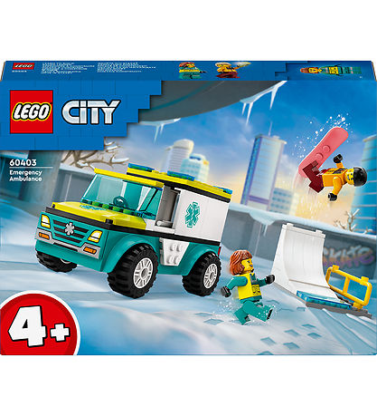 LEGO City - Emergency Ambulance and Snowboarder - 60403 - 79 Pa