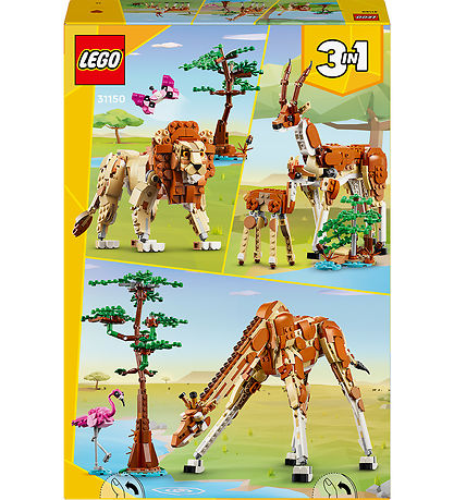 LEGO® Creator - Wild Safari Animals 31150 - 3-I-1 - 780 Partar