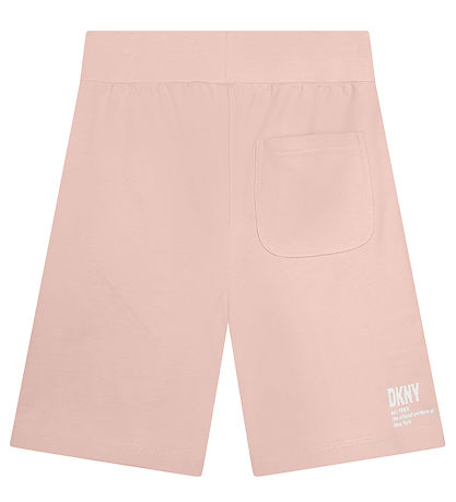 DKNY Collegeshortsit - Vaaleanpunainen M. Valkoinen
