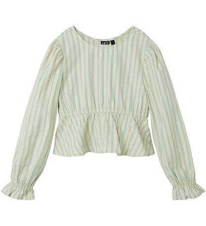 LMTD Blouse - NlfTipsy - Cropped - Turtledove/Crme De Menthe St