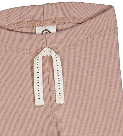 Müsli Leggings - Cozy Ég Rib - Rose Viður