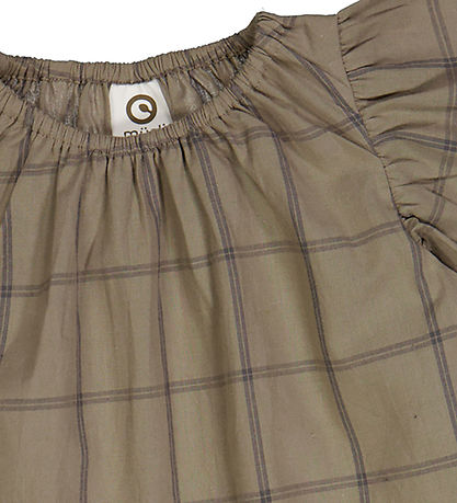 Müsli Kleid - Scheck - Cashew