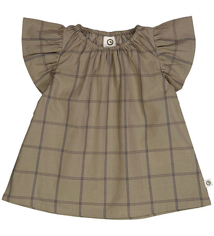 Müsli Kleid - Scheck - Cashew