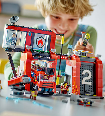 LEGO® City - Fire Station with Fire Truck 60414 - 843 Parts